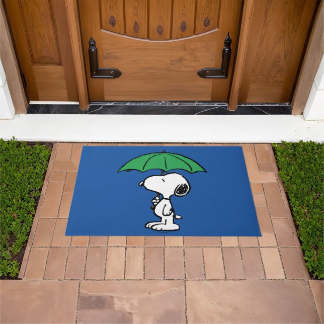 pinda's | Snoopy Green Umbrella Deurmat (Buiten)