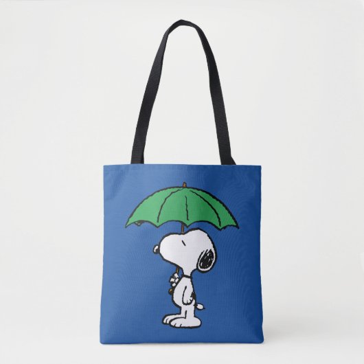pinda's | Snoopy Green Umbrella Draagtas (Voorkant)