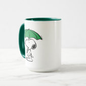 pinda's | Snoopy Green Umbrella Mok (Voorkant links)