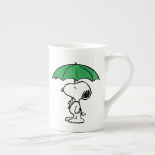 pinda's Snoopy Green Umbrella Porselein Kop
