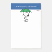 pinda's | Snoopy Green Umbrella Post-it® Notes (Voorkant)