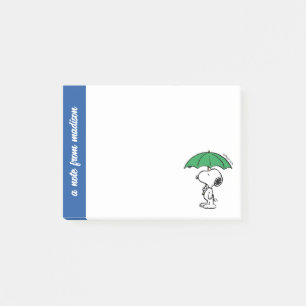 pinda's Snoopy Green Umbrella Post-it® Notes