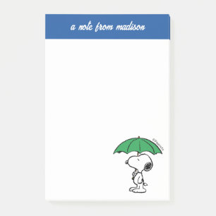 pinda's Snoopy Green Umbrella Post-it® Notes
