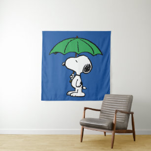 pinda's   Snoopy Green Umbrella Wandkleed