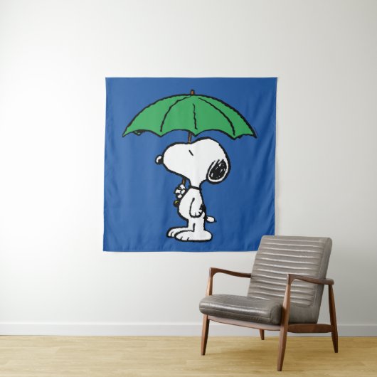 pinda's | Snoopy Green Umbrella Wandkleed (In situ)