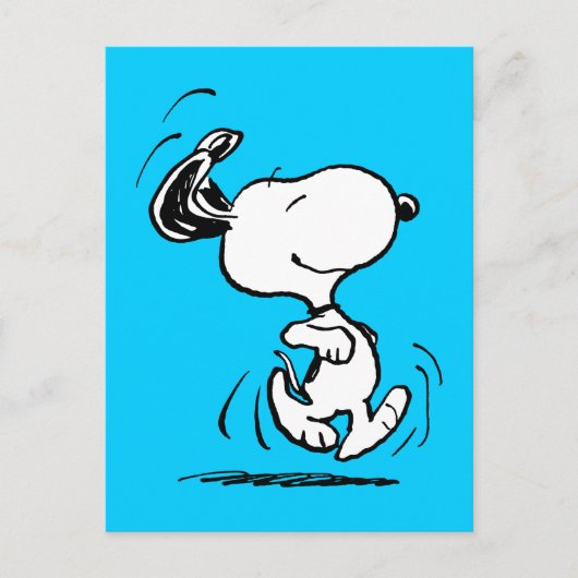 pinda's | Snoopy Happy Dance Briefkaart (Voorkant)