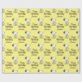 pinda's | Snoopy Happy Dance Cadeaupapier (Vlak)