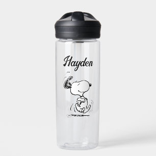 pinda's Snoopy Happy Dance Jouw namen toevoege Waterfles