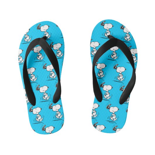 pinda's | Snoopy Happy Dance Kinder Teenslippers (Voetbed)