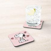 pinda's | Snoopy Hearts Bier Onderzetter (Rechterzijde)