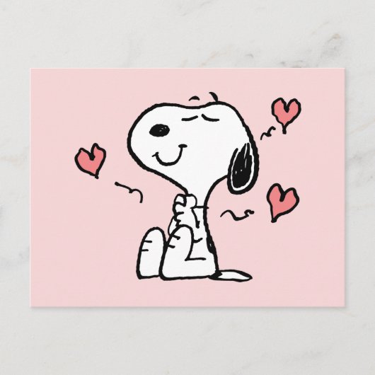 pinda's | Snoopy Hearts Briefkaart (Voorkant)