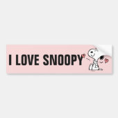 pinda's | Snoopy Hearts Bumpersticker (Voorkant)