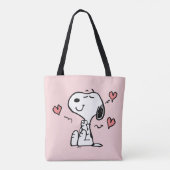 pinda's | Snoopy Hearts Draagtas (Achterkant)