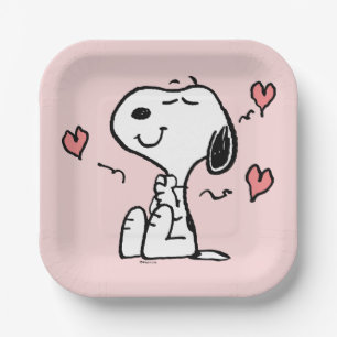 pinda's   Snoopy Hearts Papieren Bordje