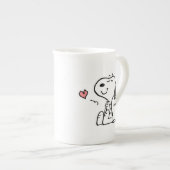 pinda's | Snoopy Hearts Porselein Kop (Voorkant rechts)