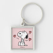 pinda's | Snoopy Hearts Sleutelhanger (Voorkant)
