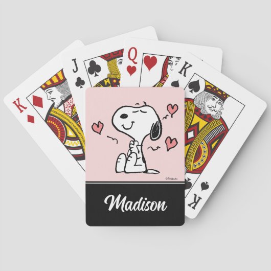 pinda's | Snoopy Hearts speelkaarten (Achterkant)