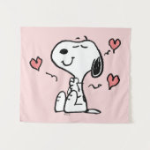 pinda's | Snoopy Hearts Wandkleed (Voorkant (horizontaal))
