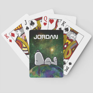 pinda's   Snoopy heeft speelkaarten uitgedeeld