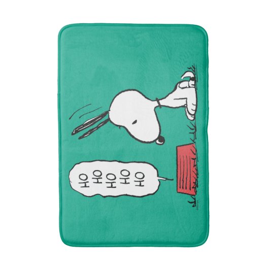 pinda's | Snoopy Ho Ho Eetgerecht Badmat (Voorkant Verticaal)