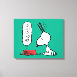 pinda's Snoopy Ho Ho Eetgerecht Canvas Afdruk