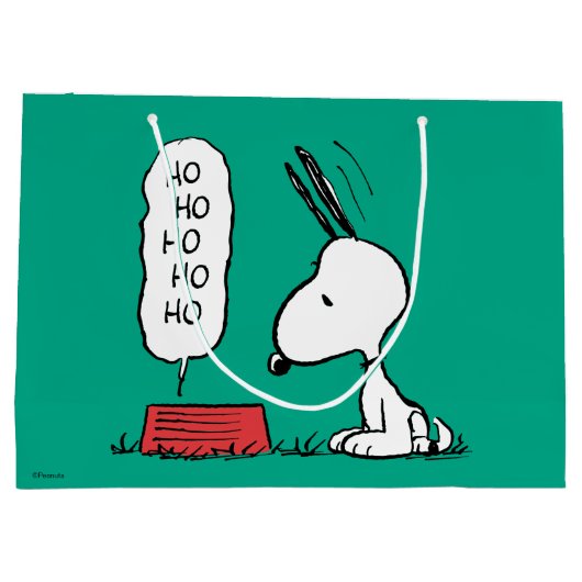 pinda's | Snoopy Ho Ho Eetgerecht Groot Cadeauzakje (Achterkant)