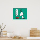 pinda's | Snoopy Ho Ho Eetgerecht Poster (Keuken)