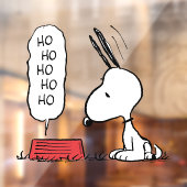 pinda's | Snoopy Ho Ho Eetgerecht Raamsticker (Vel 2)