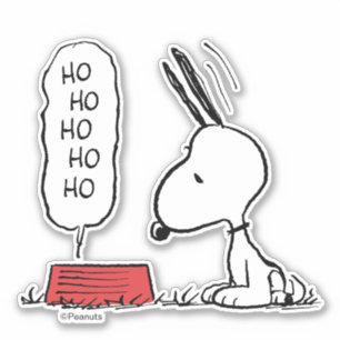pinda's Snoopy Ho Ho Eetgerecht Sticker