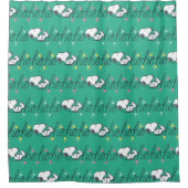pinda's | Snoopy Ho Ho Kerstmis Douchegordijn (Voorkant)