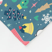 pinda's | Snoopy Holiday Pattern Fleece Deken (Hoek)