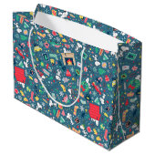 pinda's | Snoopy Holiday Pattern Groot Cadeauzakje (Achterkant Gekanteld)