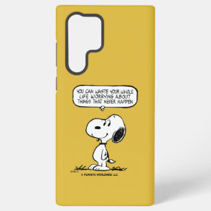 pinda's Snoopy, je kunt niet je hele leven wacht Samsung Galaxy Hoesje
