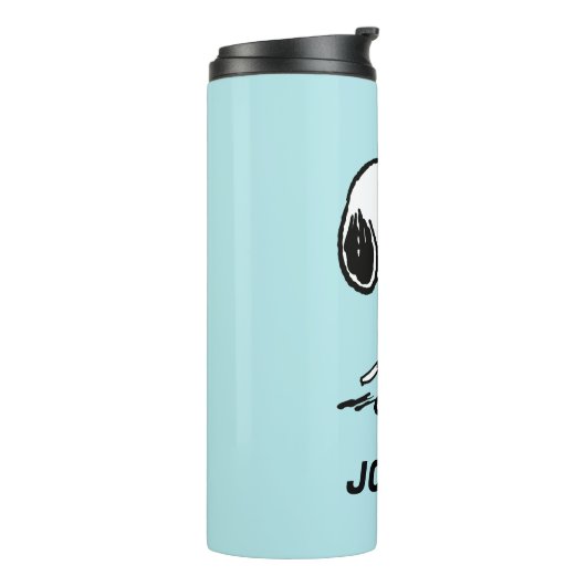 pinda's | Snoopy | Jouw namen toevoegen Thermosbeker (Gedraaid links)