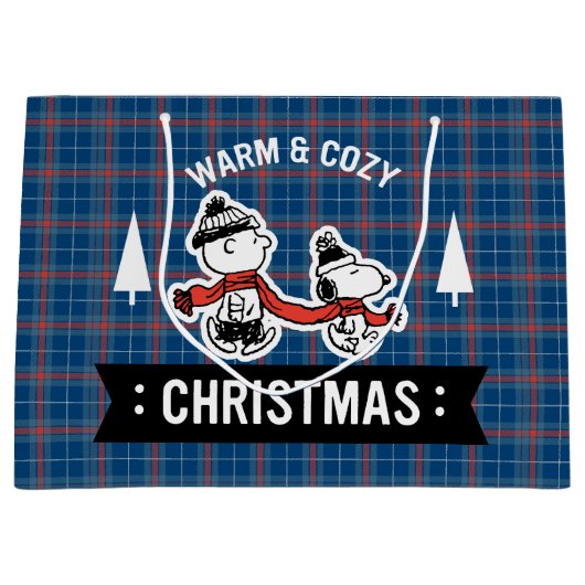 pinda's | Snoopy kerst en Charlie Brown 2 Groot Cadeauzakje (Voorkant)