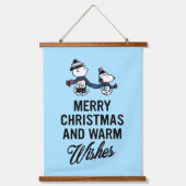 pinda's | Snoopy kerst en Charlie Brown Hangend Wandkleed (Voorkant)