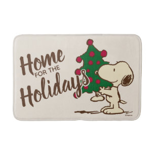 pinda's   Snoopy kerstboom Badmat