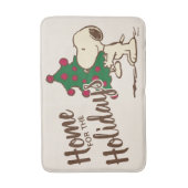 pinda's | Snoopy kerstboom Badmat (Voorkant Verticaal)