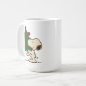 pinda's | Snoopy kerstboom Koffiemok (Voorkant links)