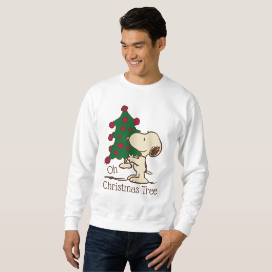 pinda's | Snoopy kerstboom Trui (Voorkant volledig)