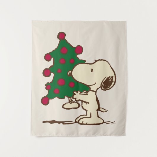 pinda's | Snoopy kerstboom Wandkleed (Voorkant)