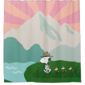 pinda's | Snoopy Leader of the Pack Douchegordijn (Voorkant)