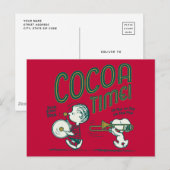 pinda's | Snoopy & Linus Cacaotijd Briefkaart (Voorkant / Achterkant)