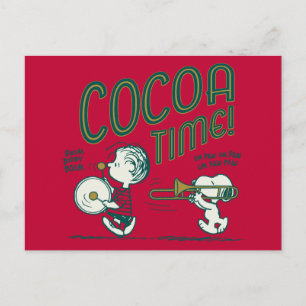 pinda's   Snoopy & Linus Cacaotijd Briefkaart