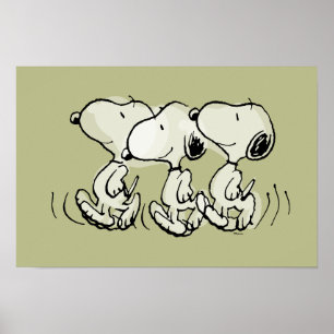 Pinda's Snoopy loopt fier Poster
