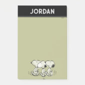 Pinda's | Snoopy loopt te paraderen Post-it® Notes (Voorkant)