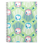 pinda's | Snoopy Mint Green Deco Dreams Patroon Notitieboek (Voorkant)