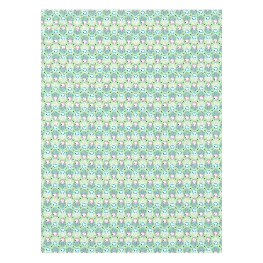 pinda's | Snoopy Mint Green Deco Dreams Patroon Tafelkleed (Voorkant)
