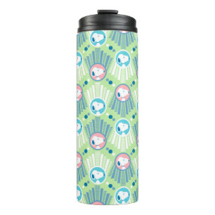 pinda's   Snoopy Mint Green Deco Dreams Patroon Thermosbeker