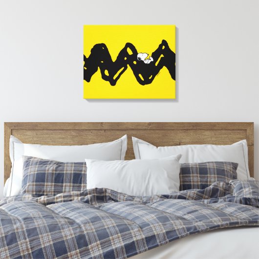 pinda's | Snoopy Nap Canvas Afdruk (Insitu (Slaapkamer))